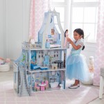 Casuta pentru papusi Castelul Disney Princess Magical Dream Castle Dollhouse Frozen KidKraft cu sunete si lumini